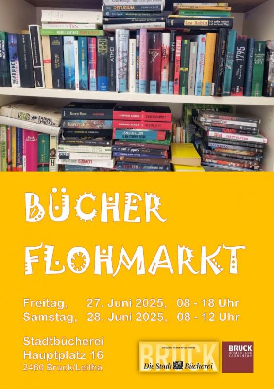 Plakat: Bücherflohmarkt