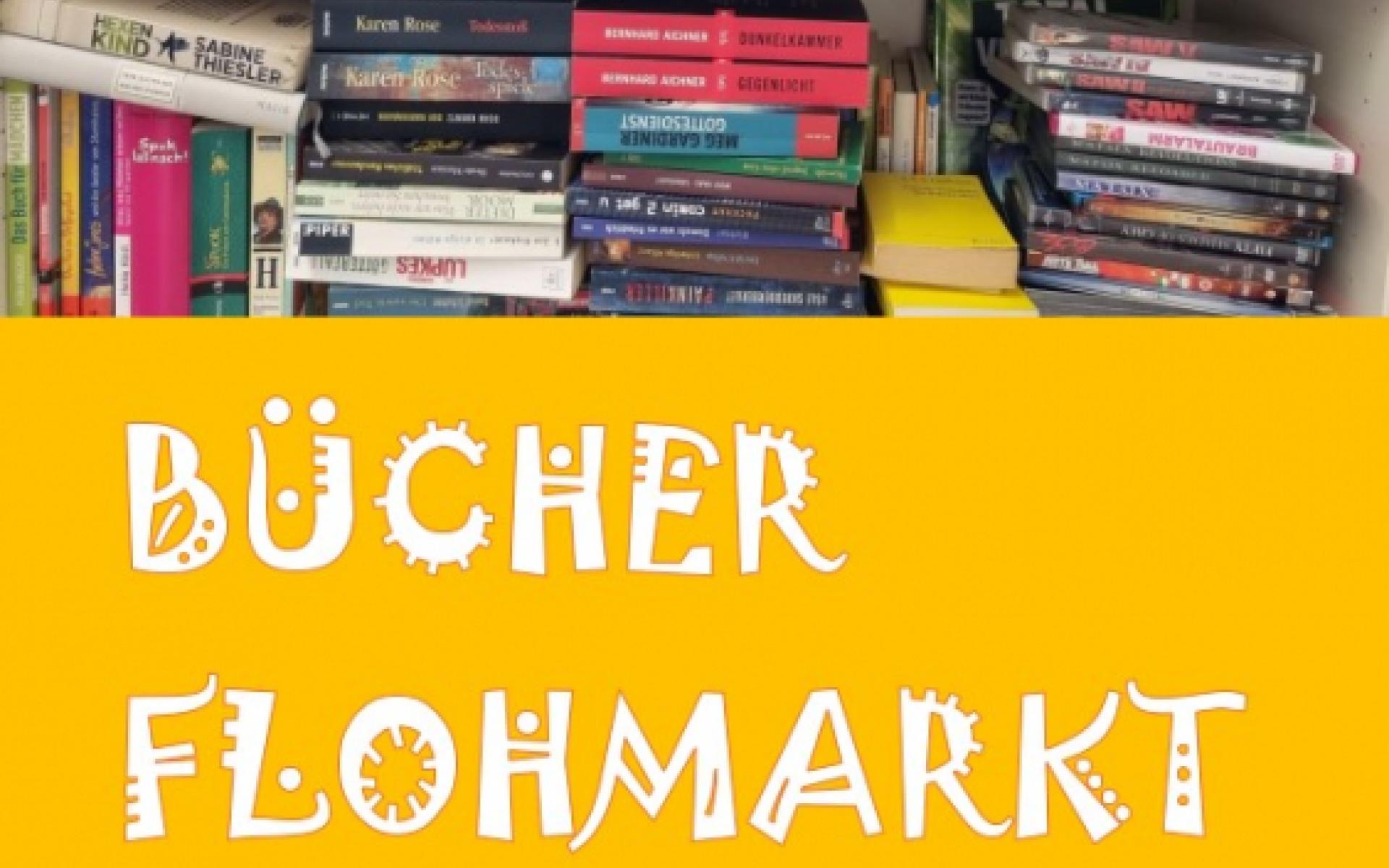 Plakat: Bücherflohmarkt